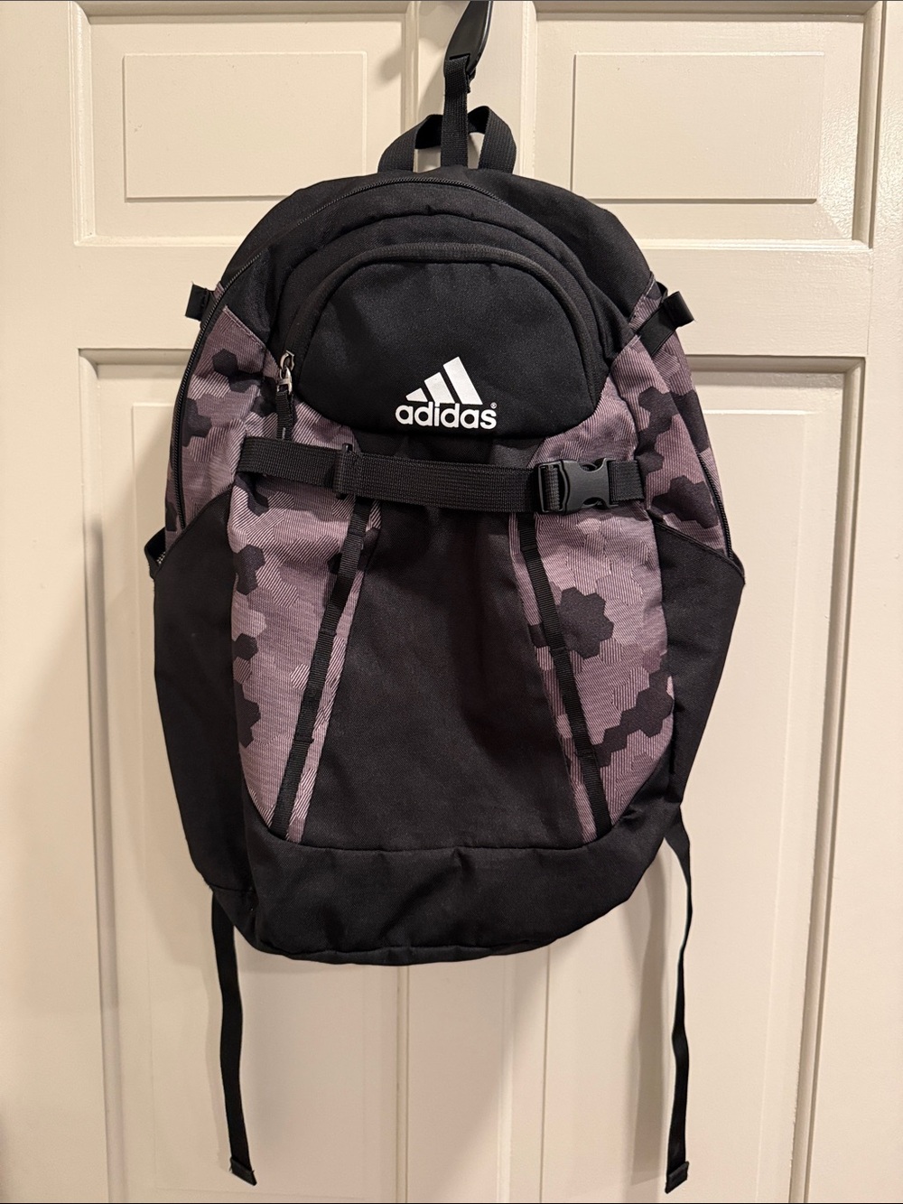 Adidas Youth Black Triple Stripe Baseball/Softball Bat Pack Grey Digital Camo